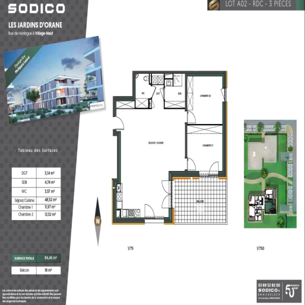 Offres de location Rez de jardin Village-Neuf 68128